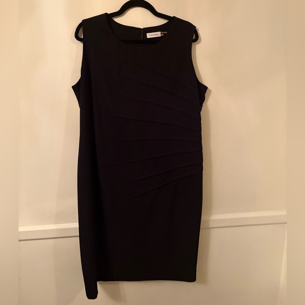 Calvin Klein Women’s Black Sleeveless Dress_fully lined- Sz 14W
